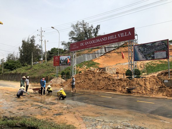 Dự án Goldsand Hill Villa sạt lở, tỉnh Bình Thuận chỉ đạo khẩn